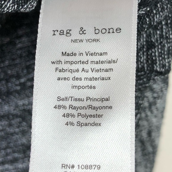 RAG & Bone black & grey v- neck tank top - Picture 6 of 11